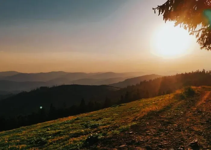 Beskidzka Stodola Przy Szlaku Z Pieknym Widokiem Zlatna